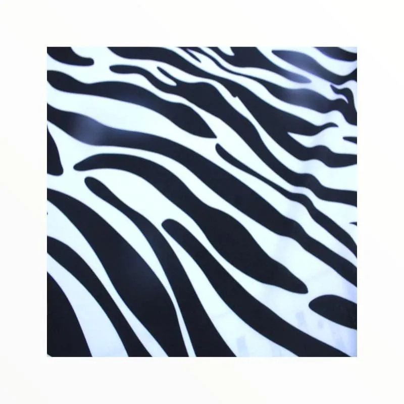 Printed Mini Matt Zebra Design 19 Black And White 140 cm