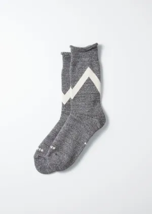 R1554 Raffy Sweat Crew Sock Charcoal