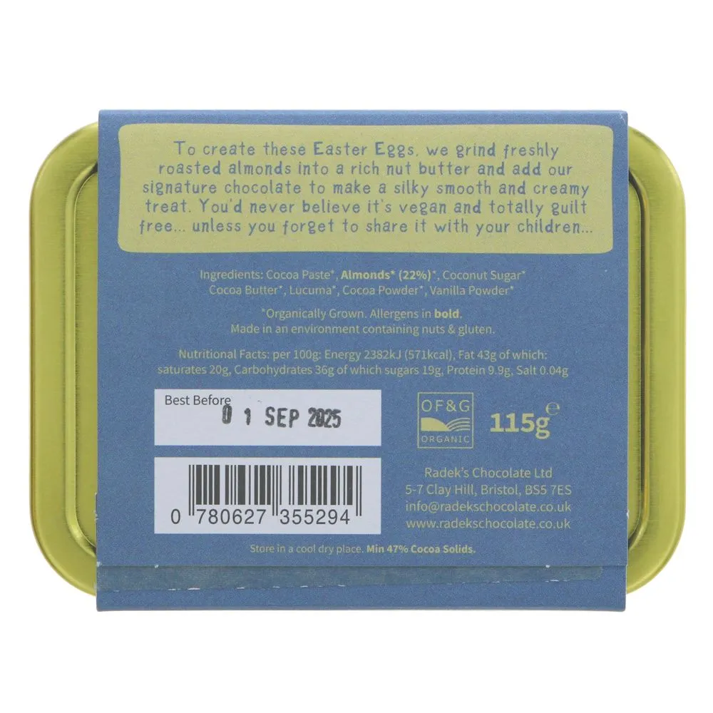 Radeks | Silky Almond Chocolate Eggs | 95g