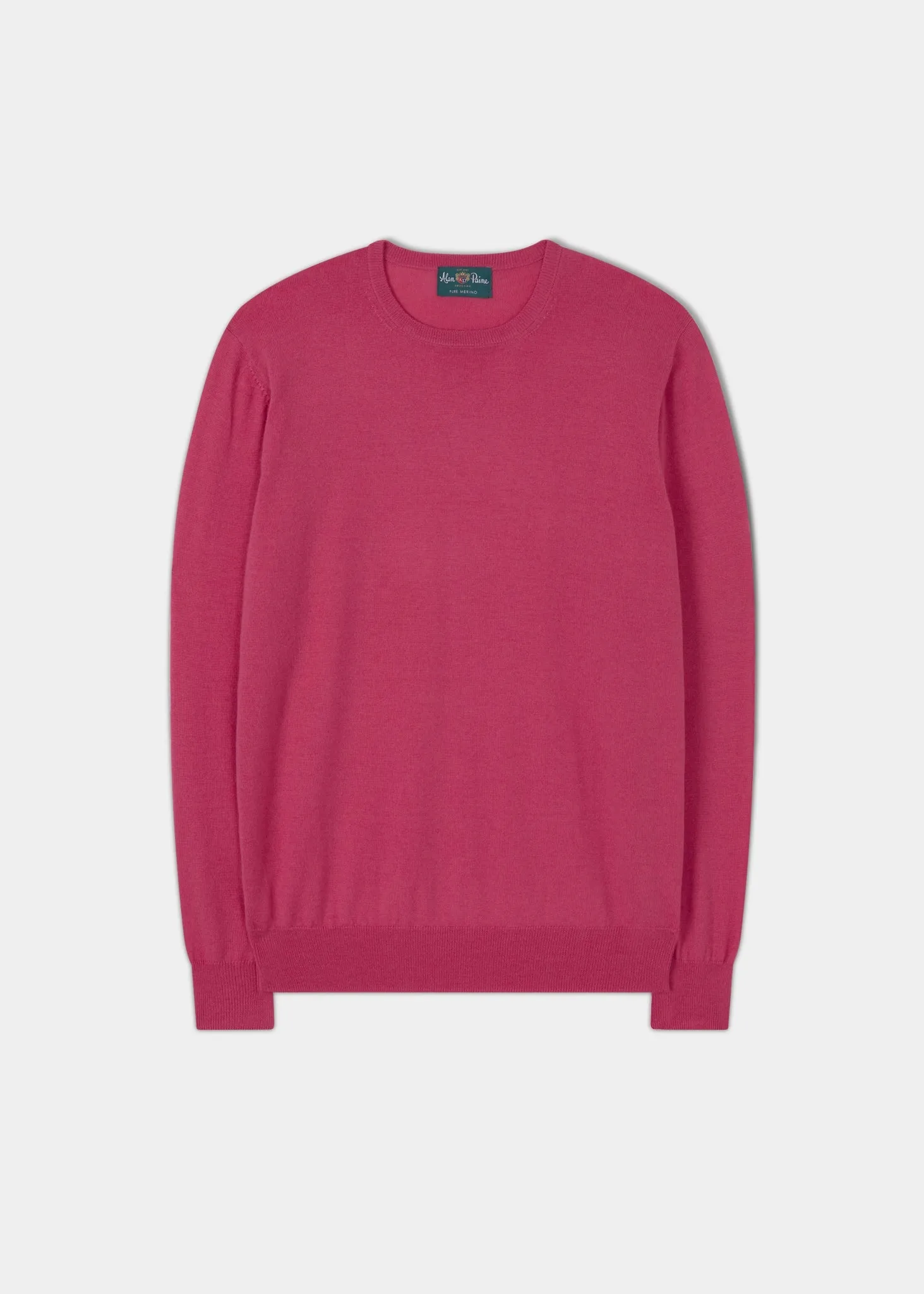 Radstone Men's Merino Wool Jumper in Blush Pink - Regular Fit