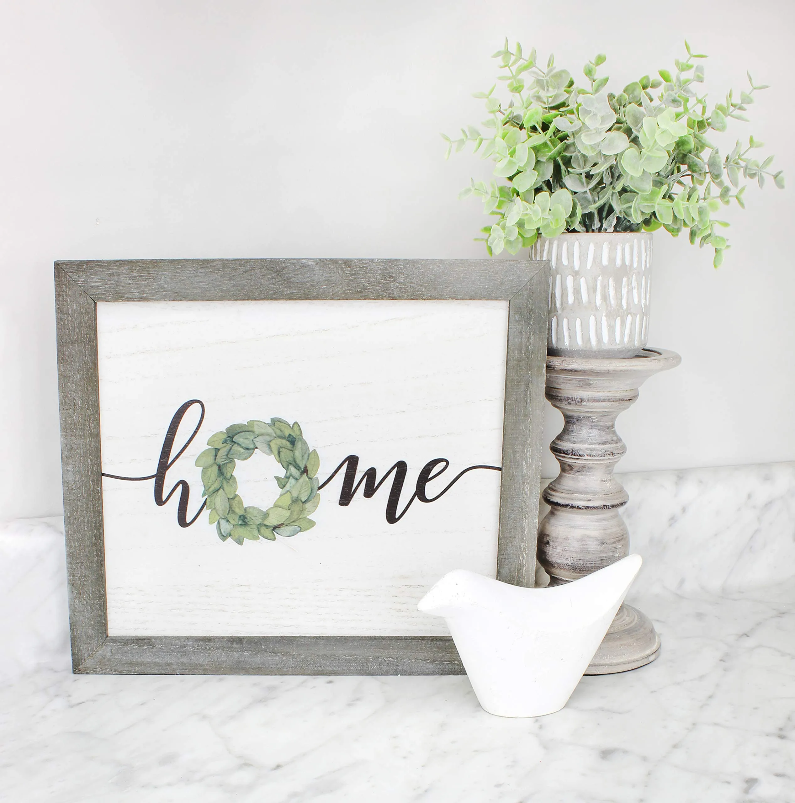 Rustic Home Wreath Sign, 10.5 x 12 Inch (Case of 40)