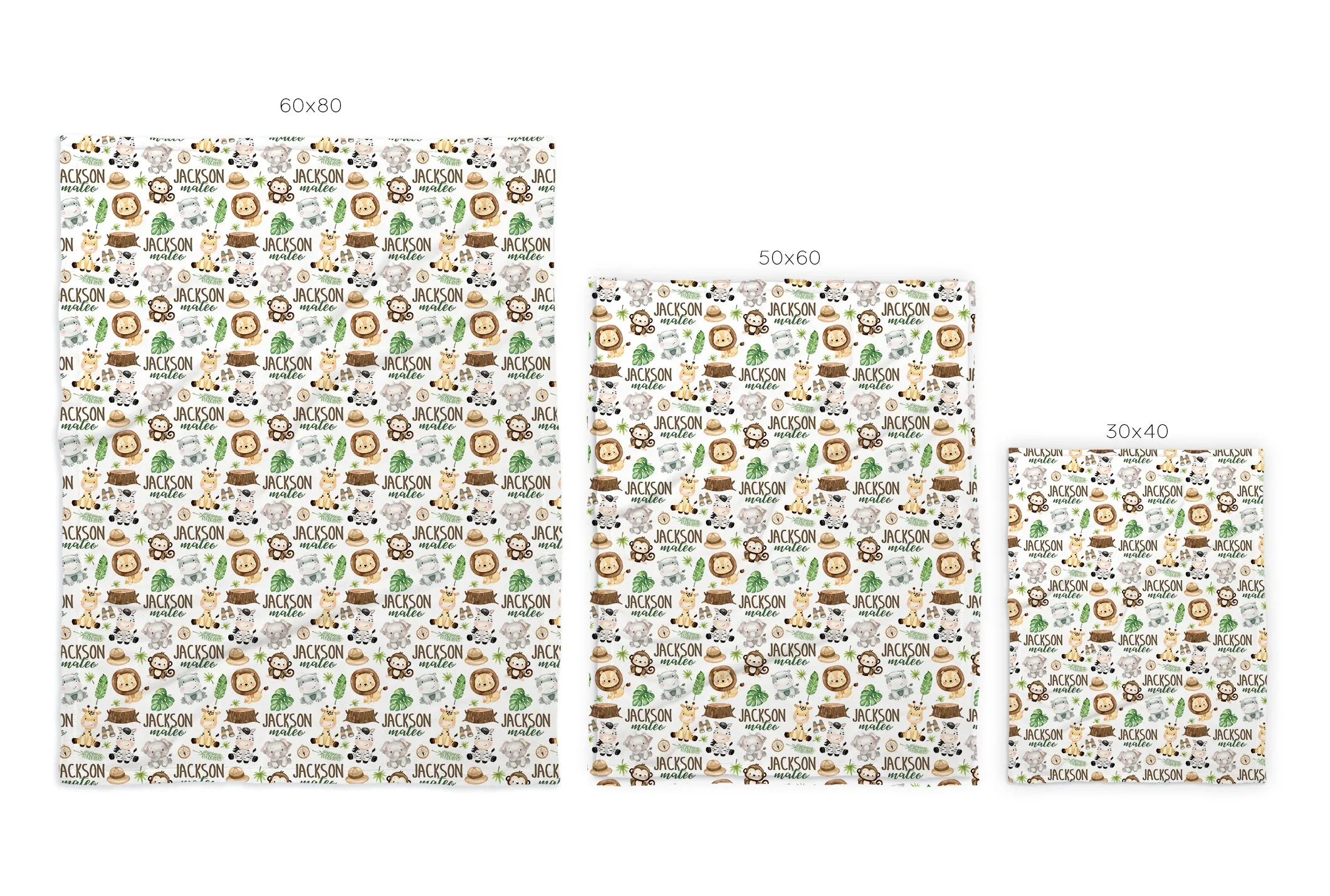 SAFARI PERSONALIZED BLANKET