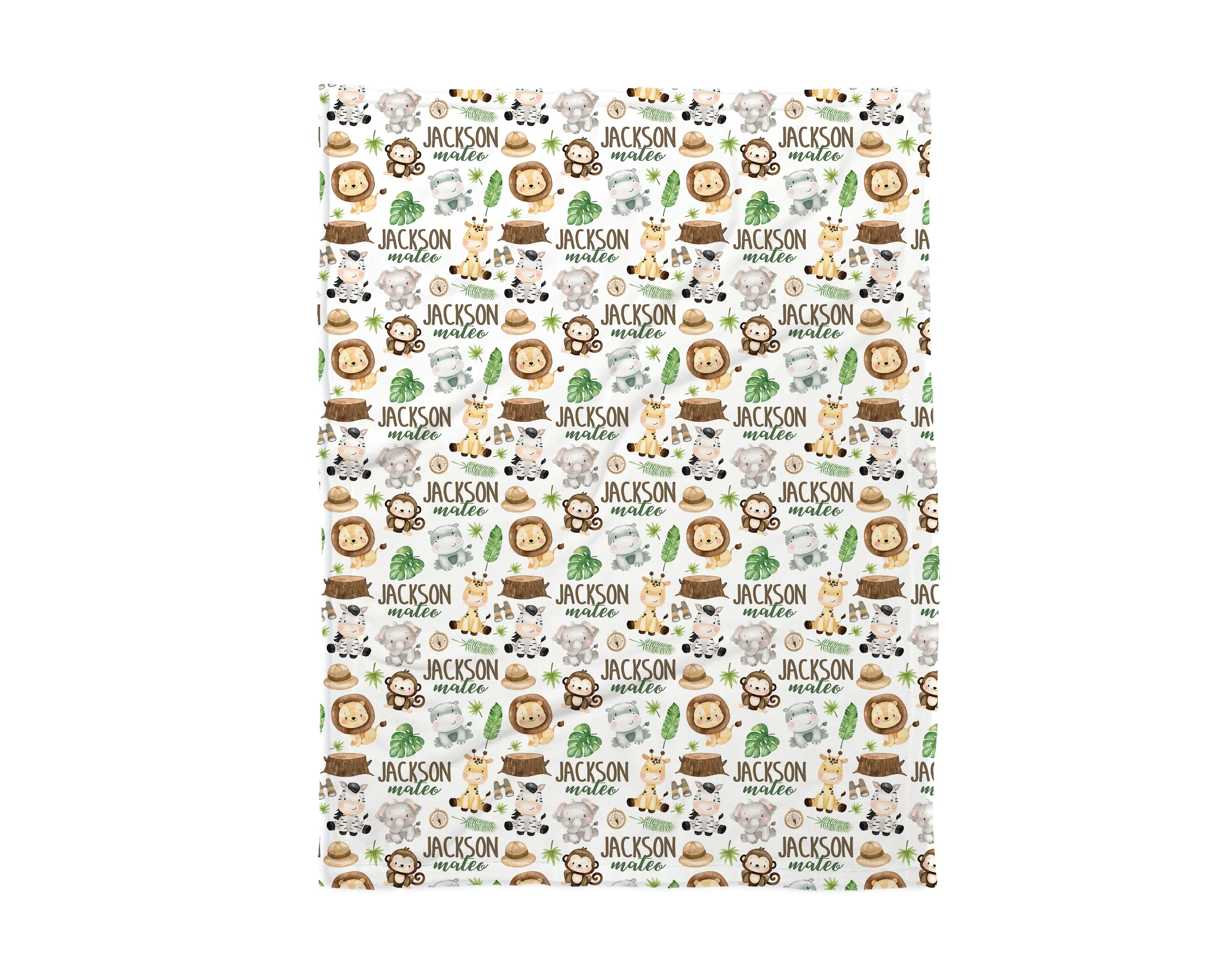 SAFARI PERSONALIZED BLANKET