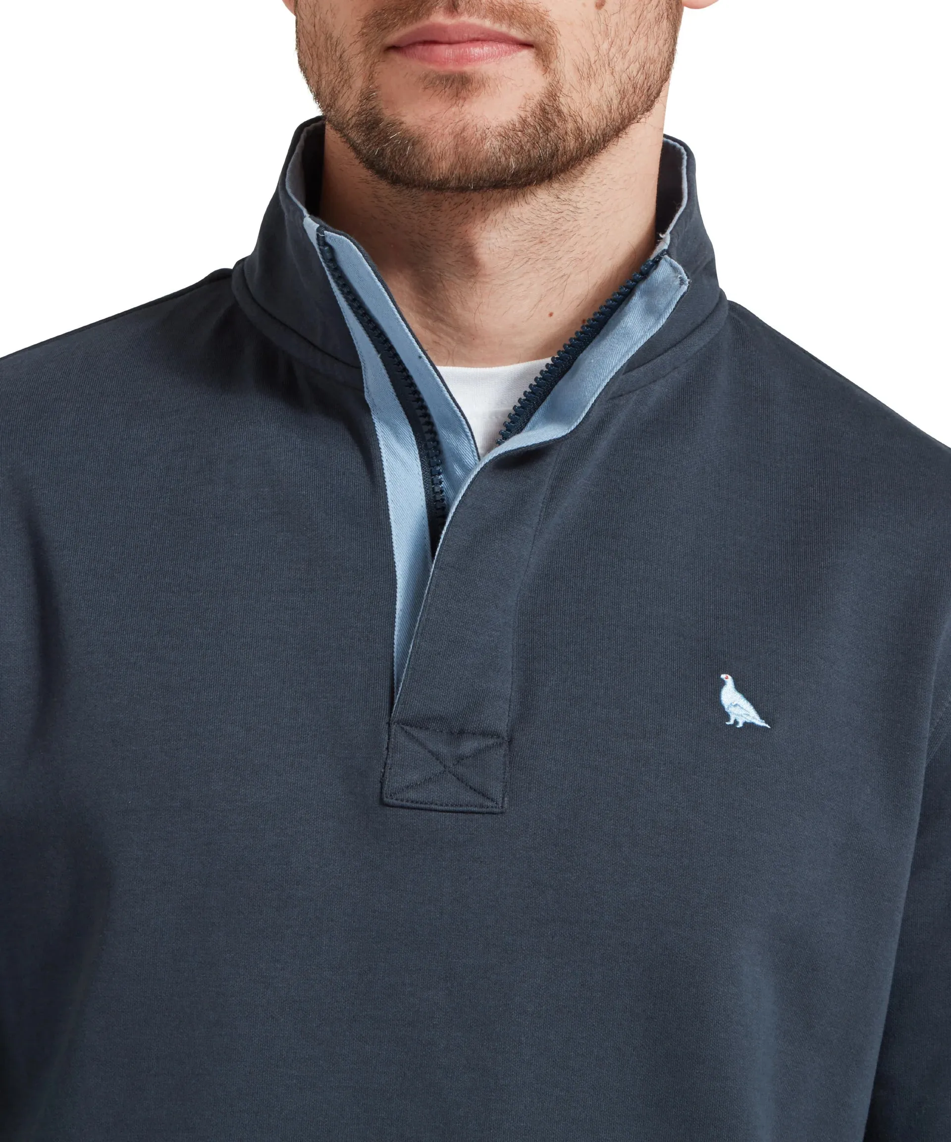 Schoffel Mens Branscome cove sweatshirt - Blueberry