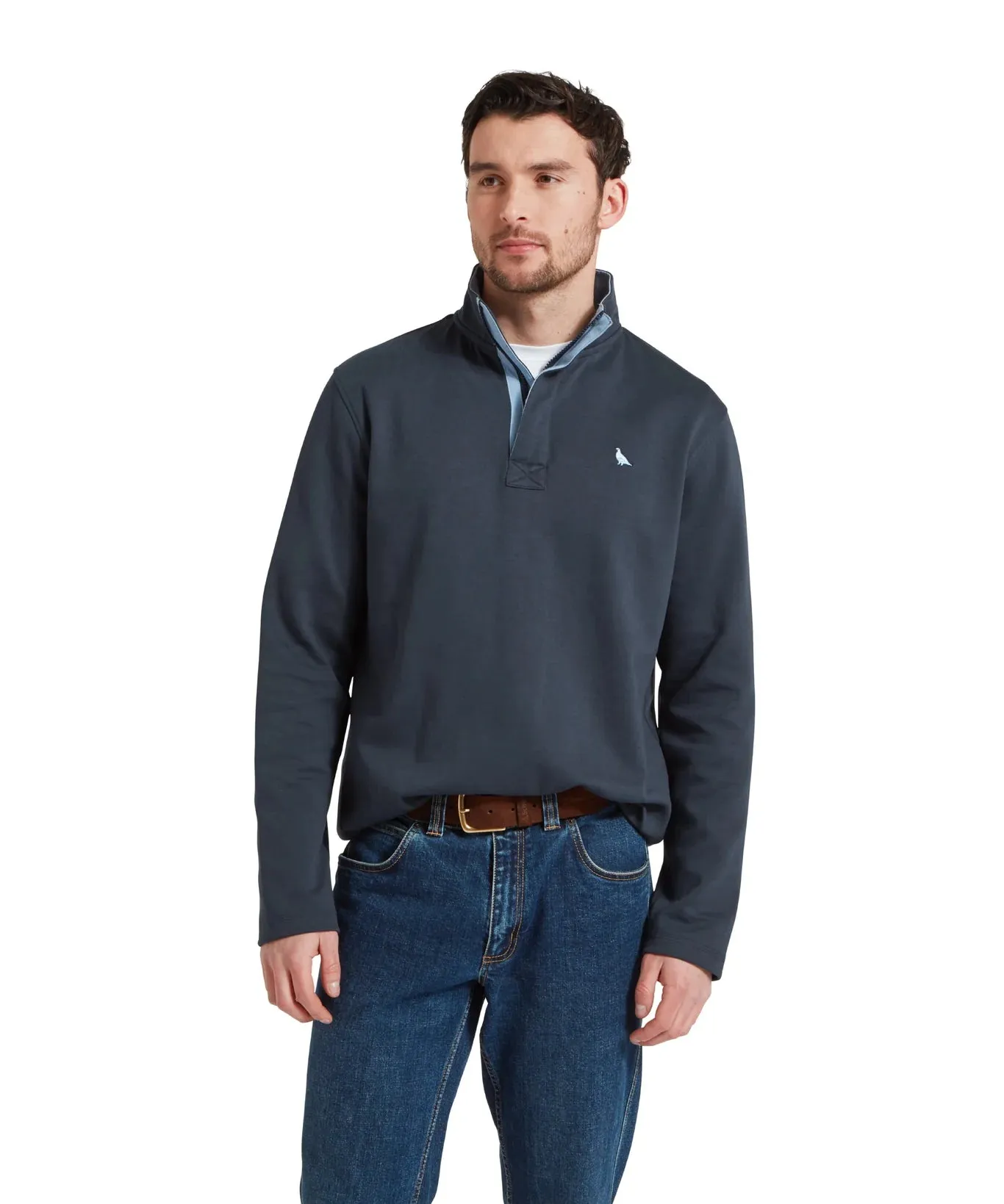 Schoffel Mens Branscome cove sweatshirt - Blueberry