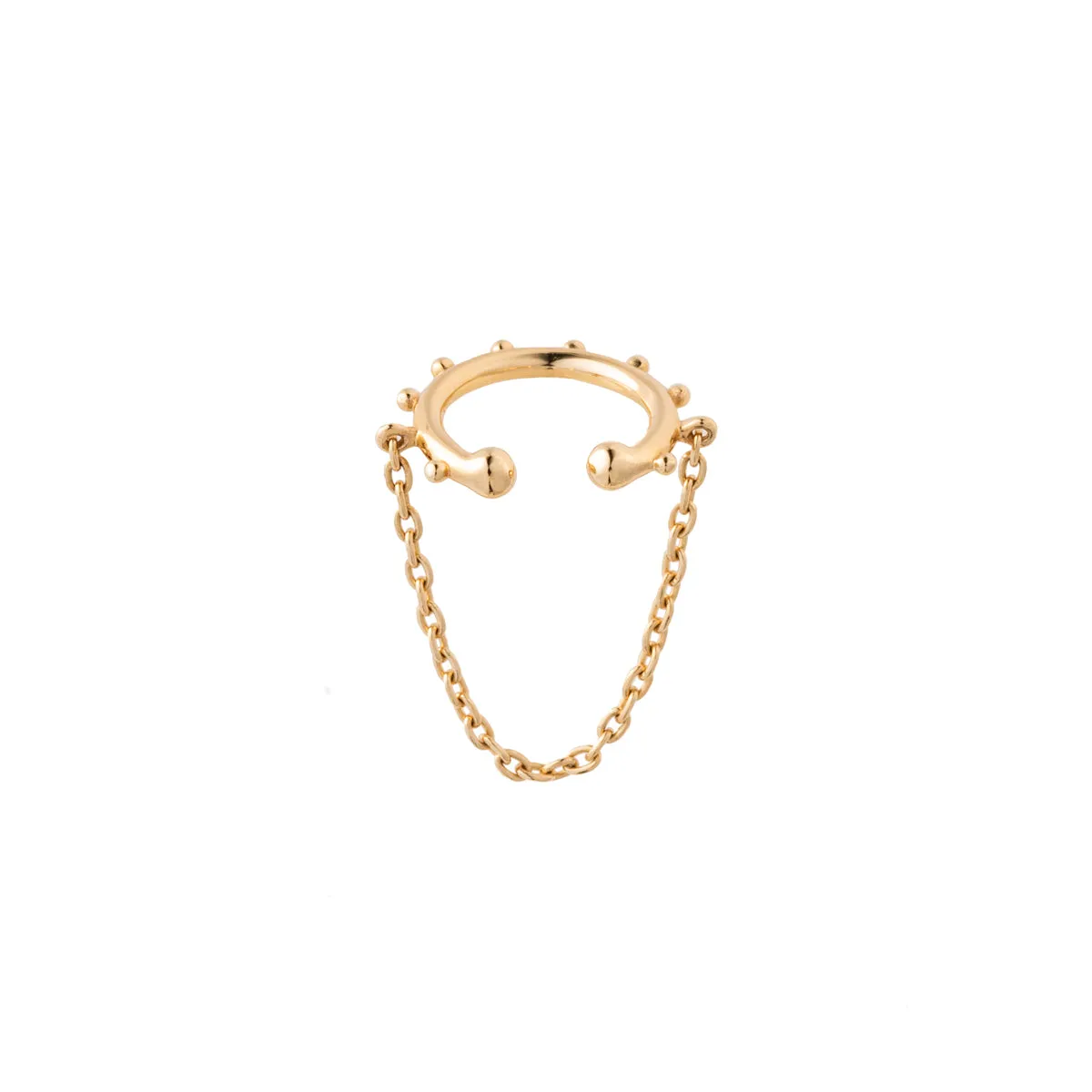SEA ANEMONE Chain Ear Cuff