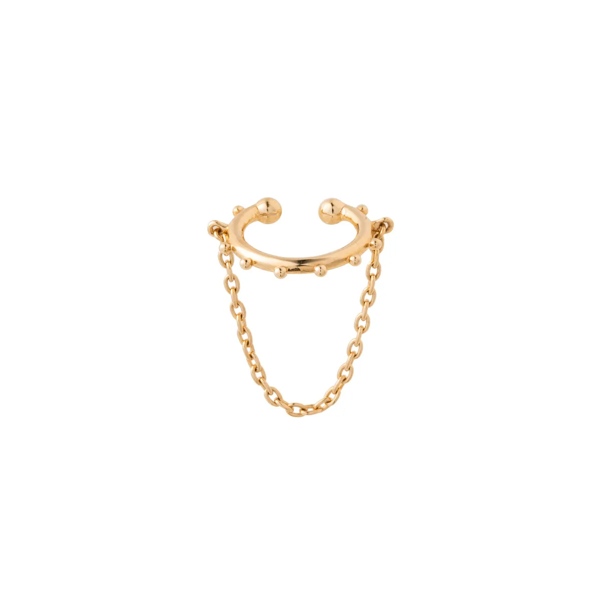 SEA ANEMONE Chain Ear Cuff