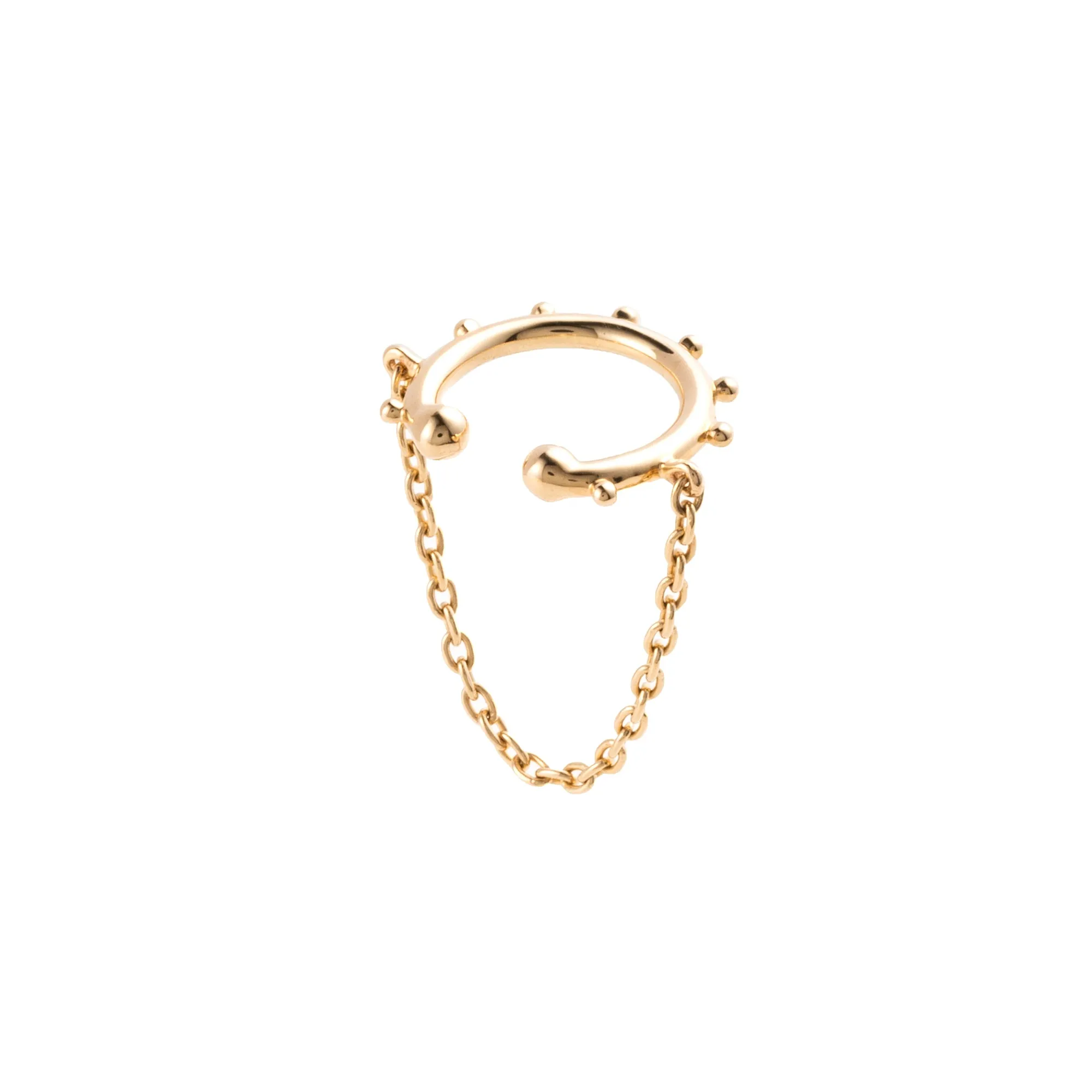 SEA ANEMONE Chain Ear Cuff