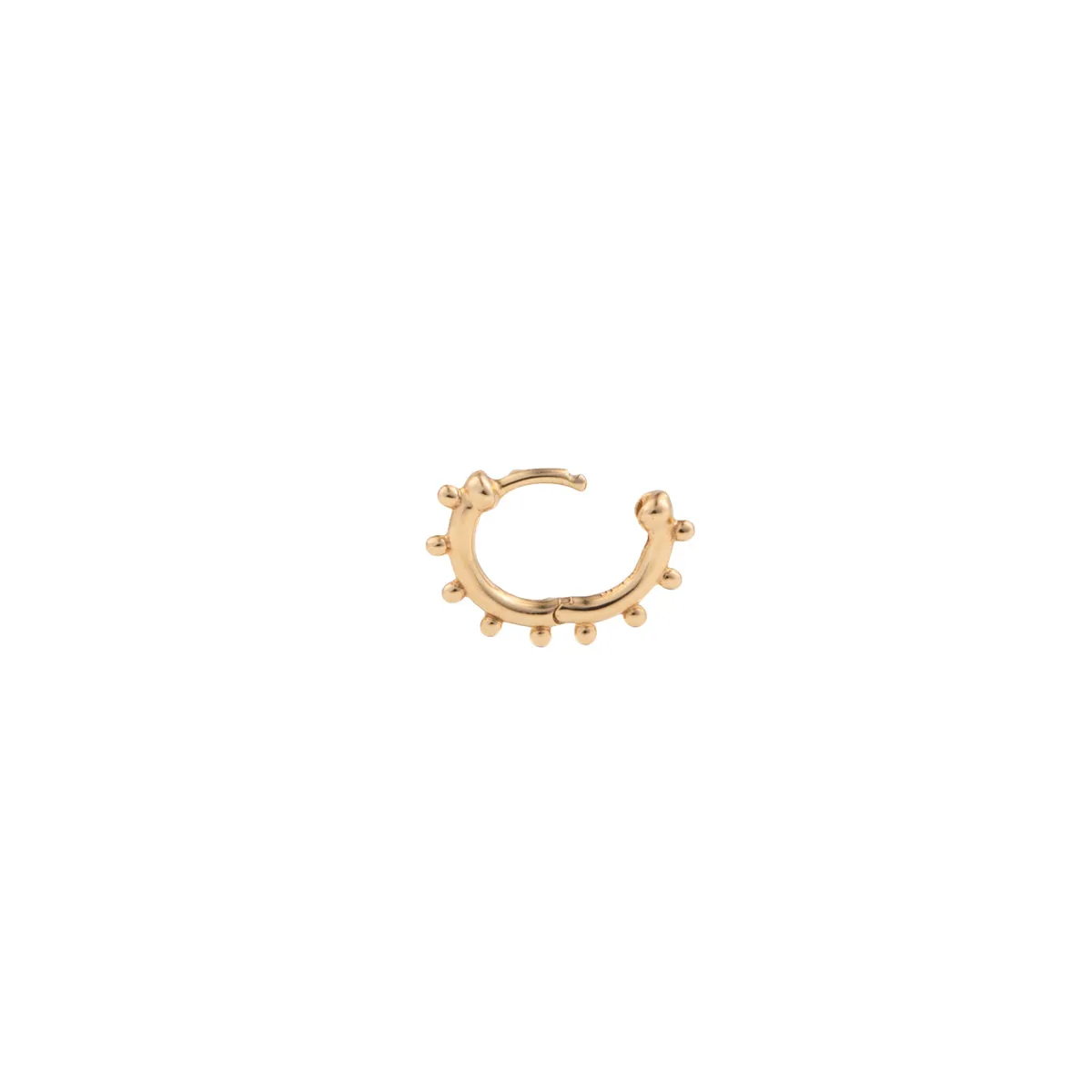 SEA ANEMONE Pearl Huggie Hoop Earring Extra Small size