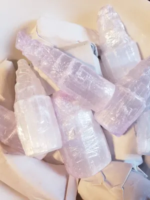 Selenite... Mini Skyscraper Towers 2.5 inches