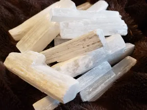 Selenite... Rough Sticks, 2.75 - 3 inches