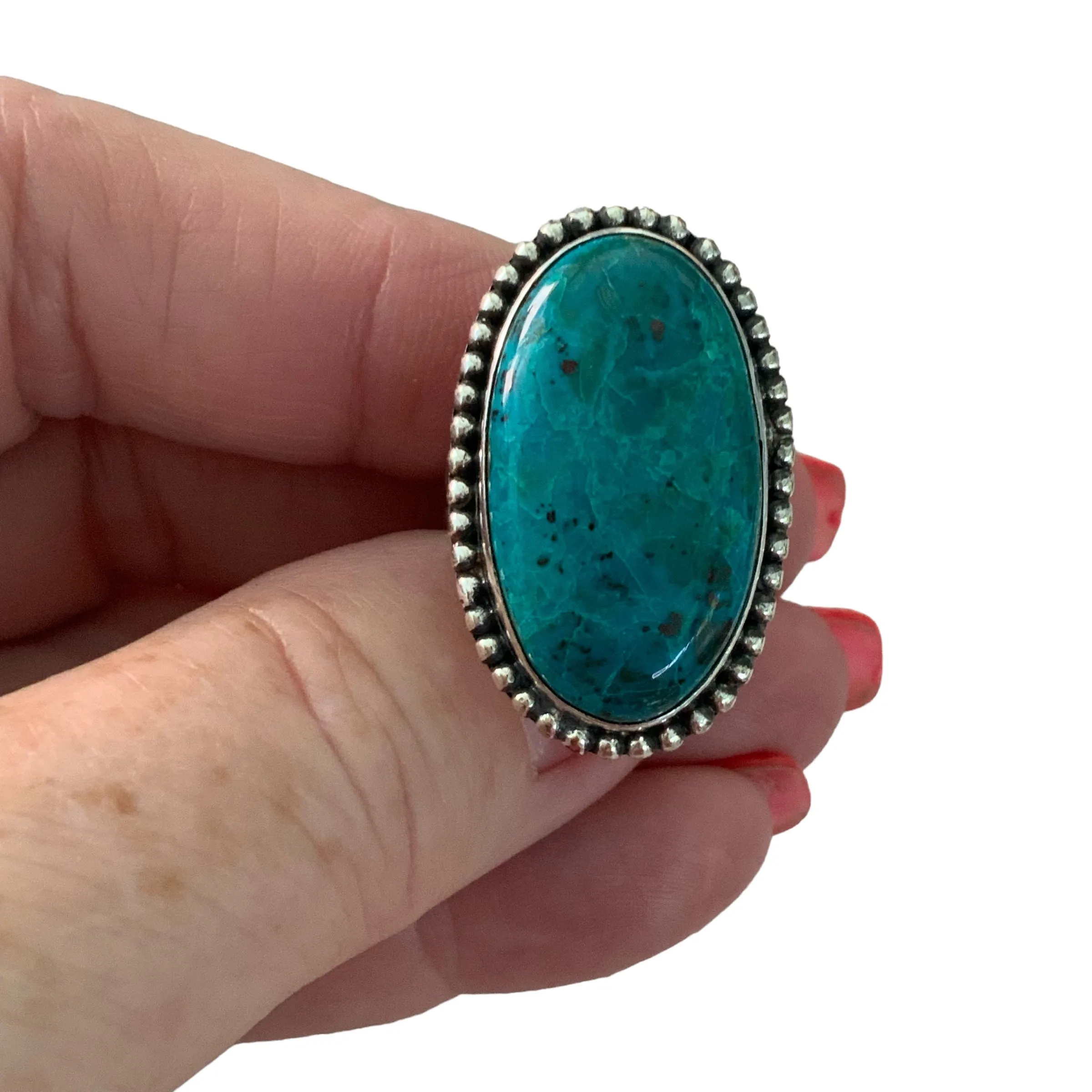 Shattukite Solid 925 Sterling Silver Ring 6