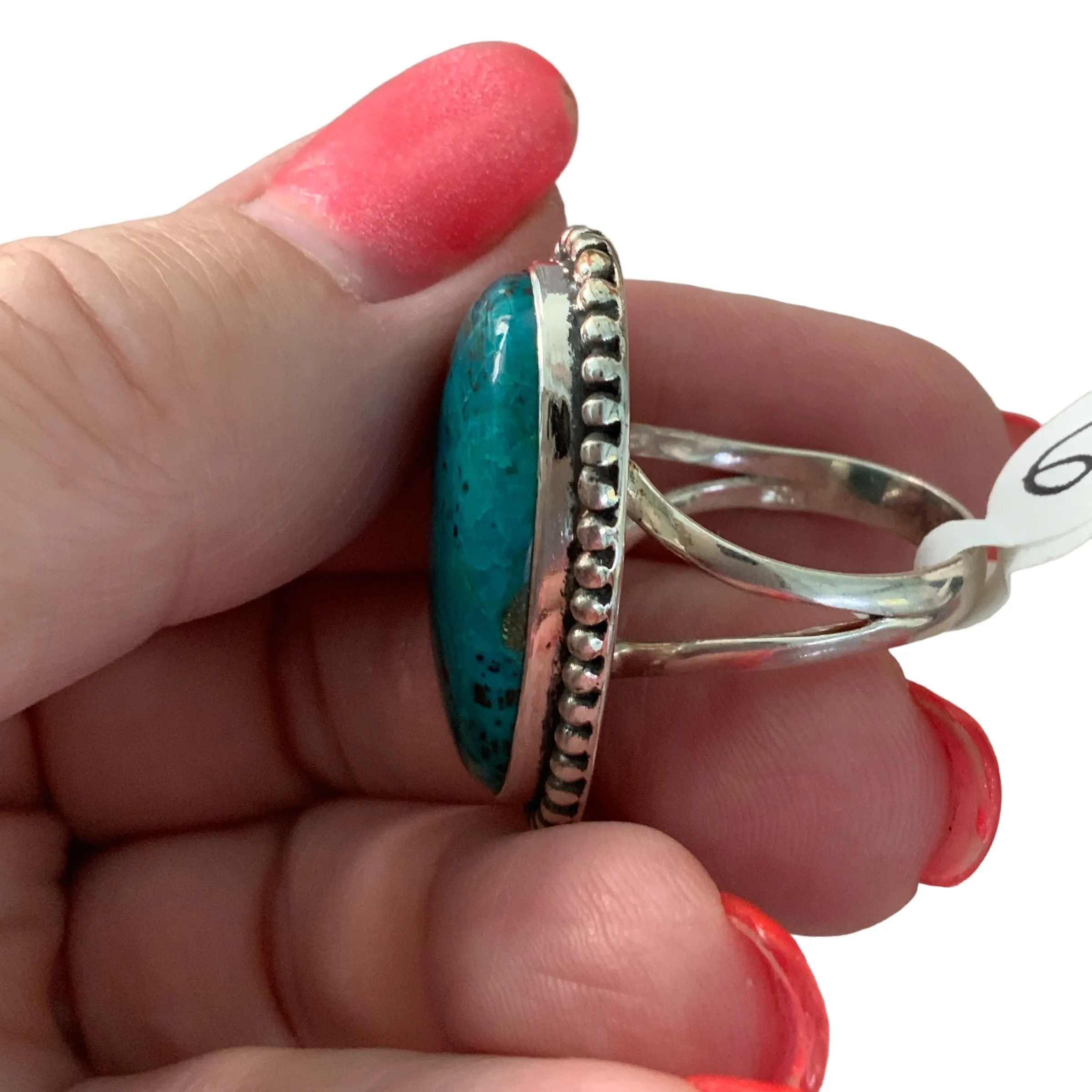 Shattukite Solid 925 Sterling Silver Ring 6
