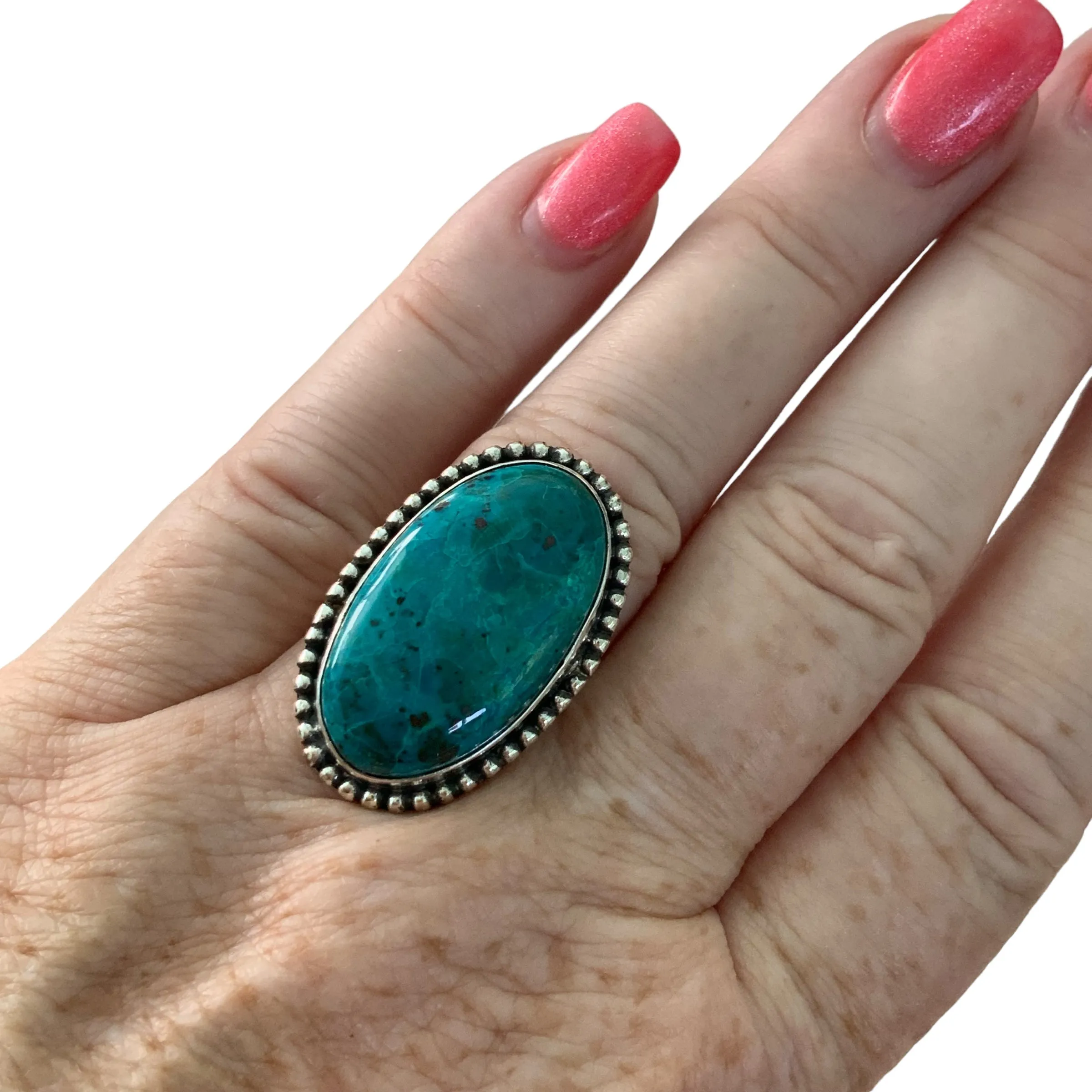 Shattukite Solid 925 Sterling Silver Ring 6
