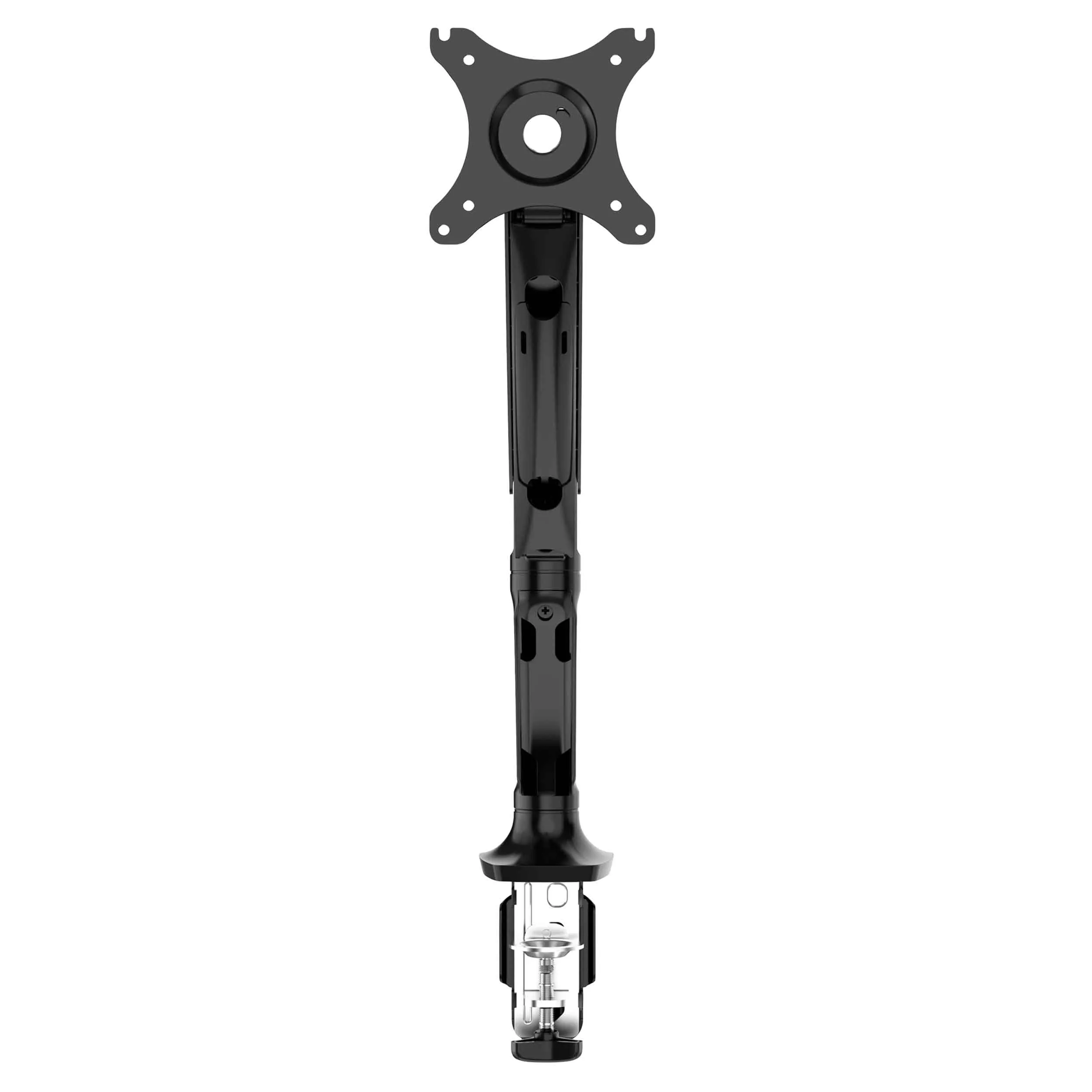 Single Monitor Arm, Adjustable & Rotating 9kg Load Capacity, 10-27" Screens - Black - DH24
