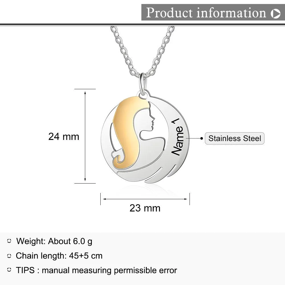 Sister Love Custom Sterling Silver Necklace