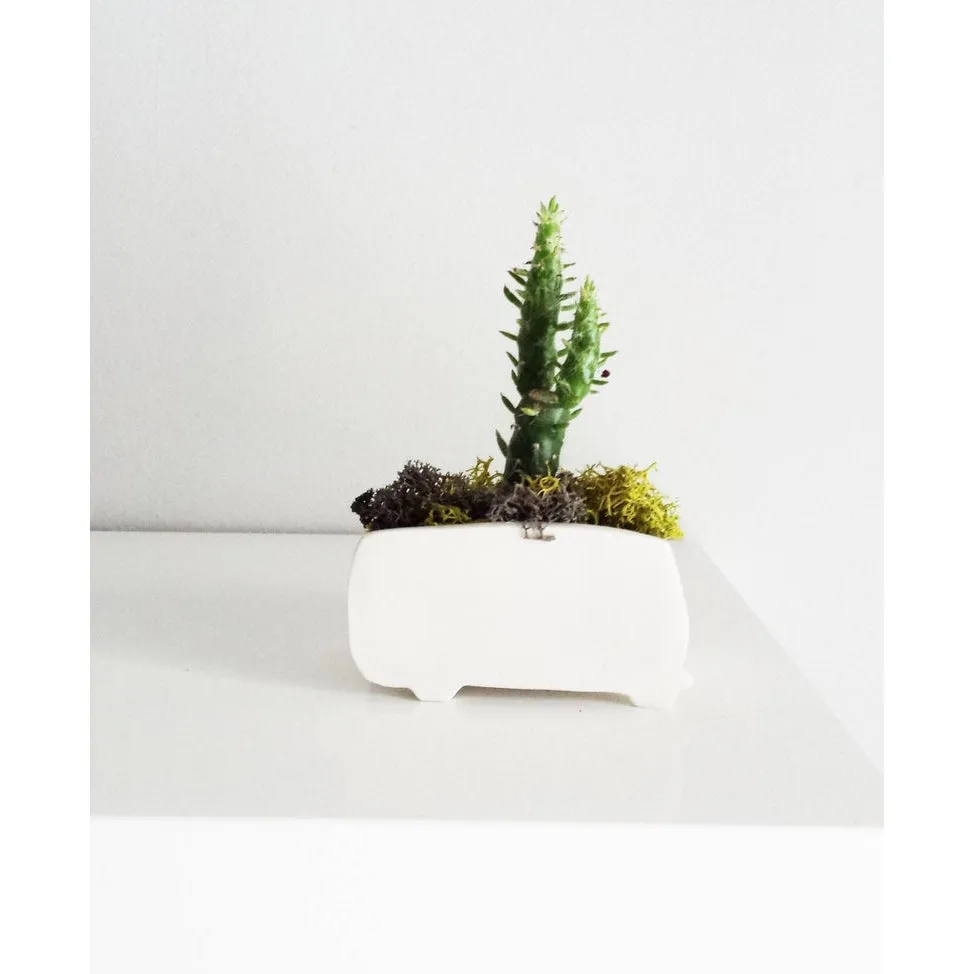 Small Red Westfalia Ceramic Planter