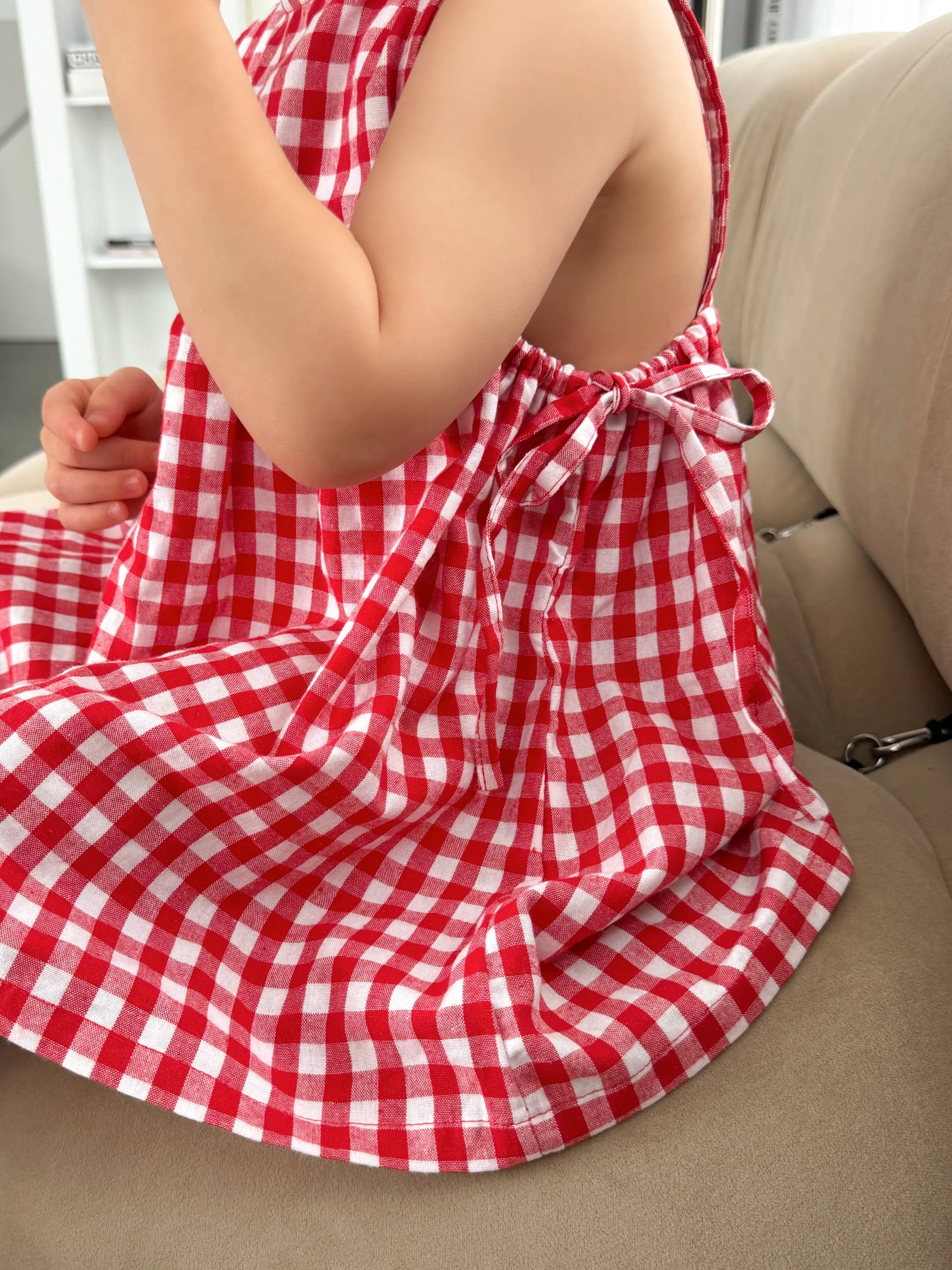 SOFIA DRESS | RED GINGHAM