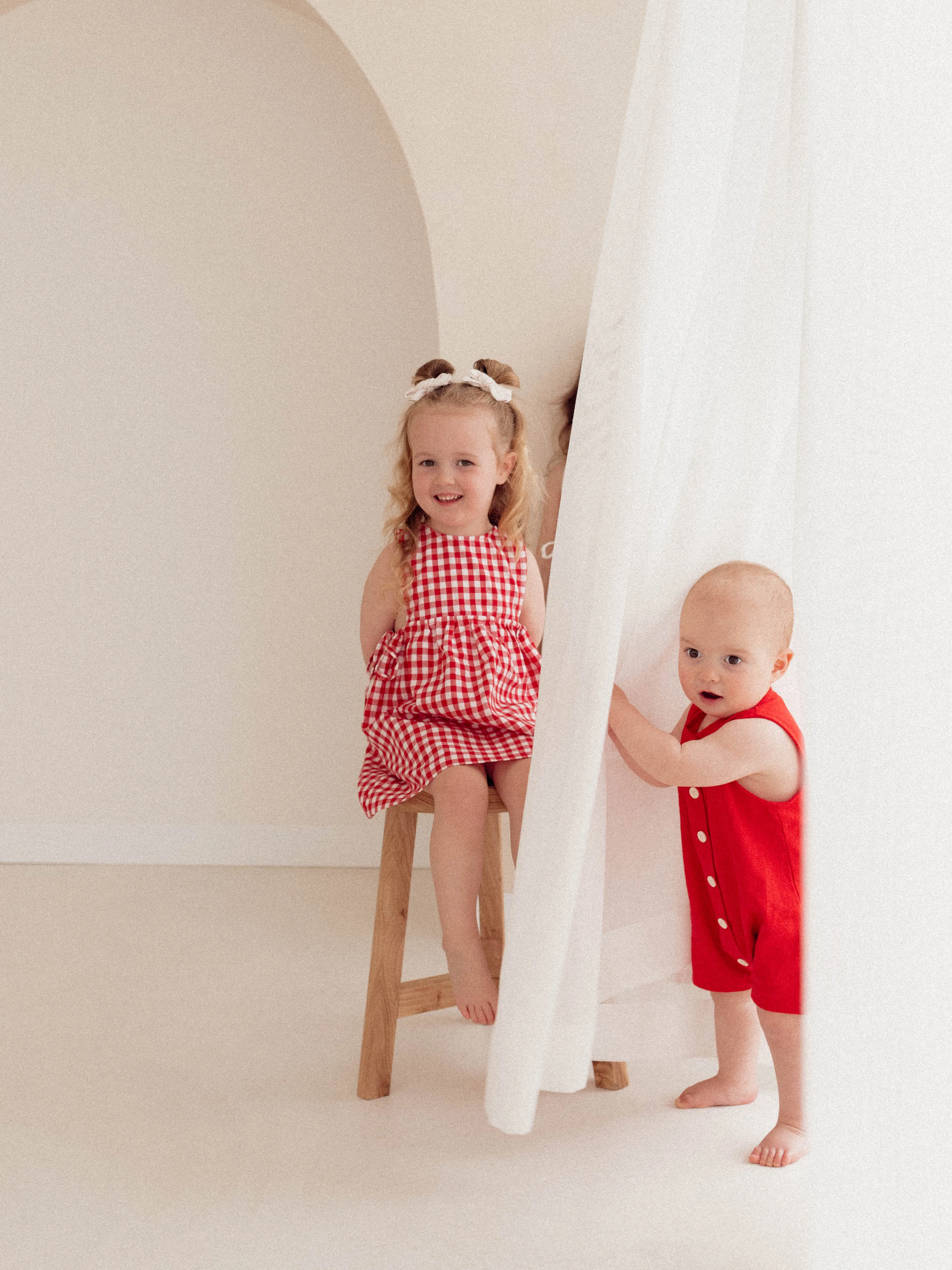 SOFIA DRESS | RED GINGHAM