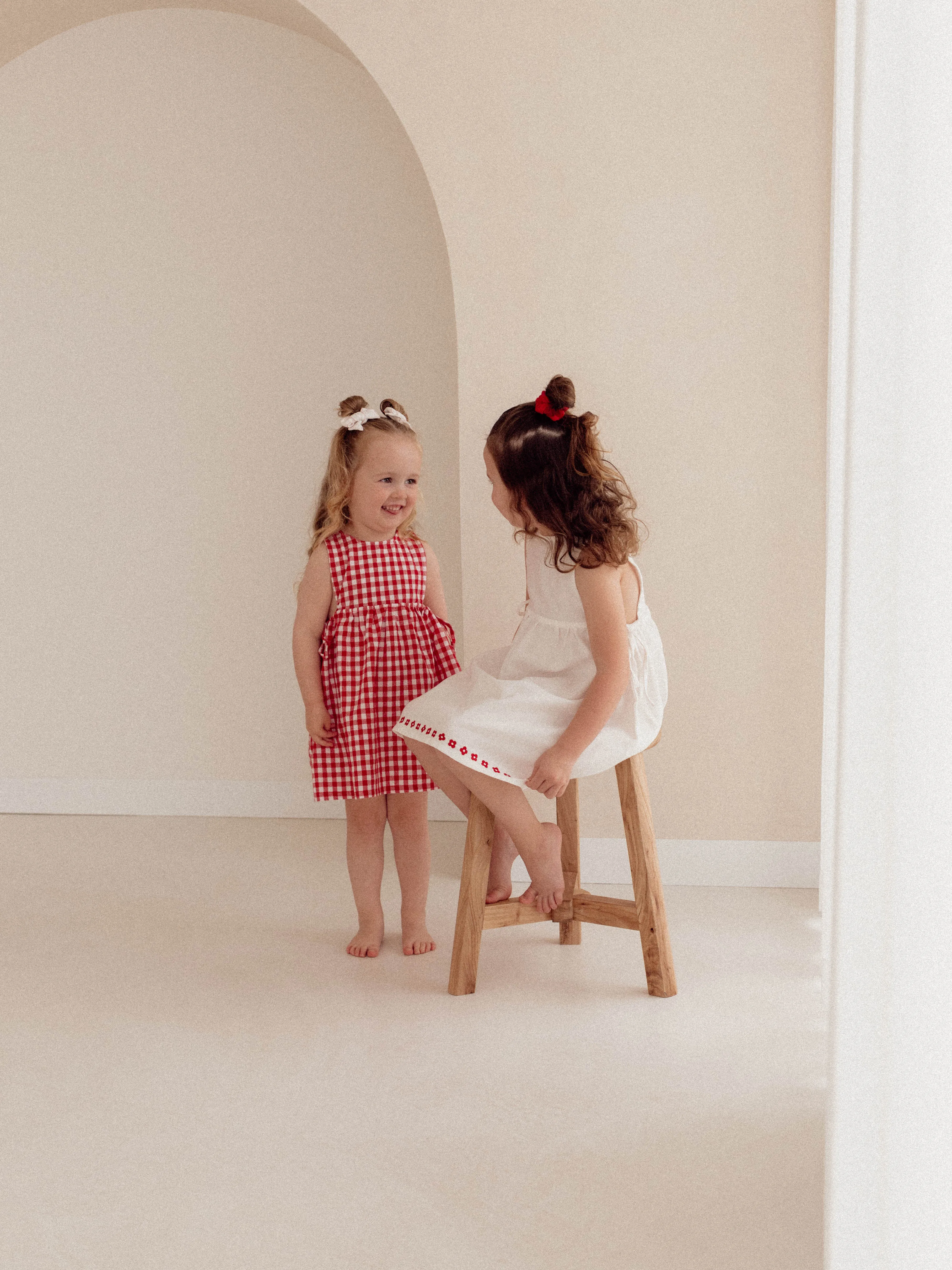 SOFIA DRESS | RED GINGHAM