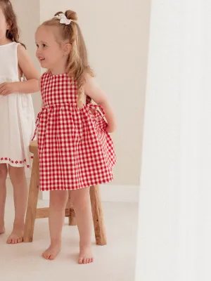 SOFIA DRESS | RED GINGHAM