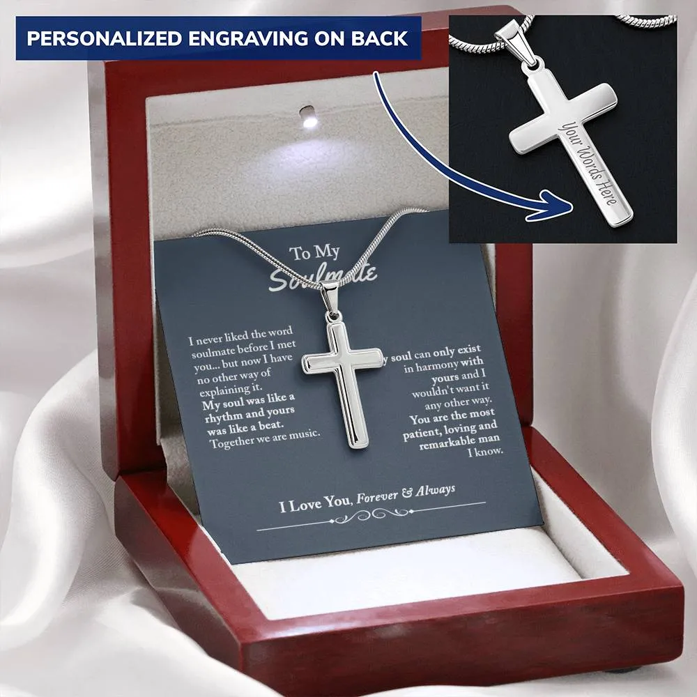 Soulmate Gifts for Men, Personalized Romantic Gift For Him, Unique Engraving Gift For Him, Meaningful Gift For Him, Thoughtful Gift For Him - Snake Chain