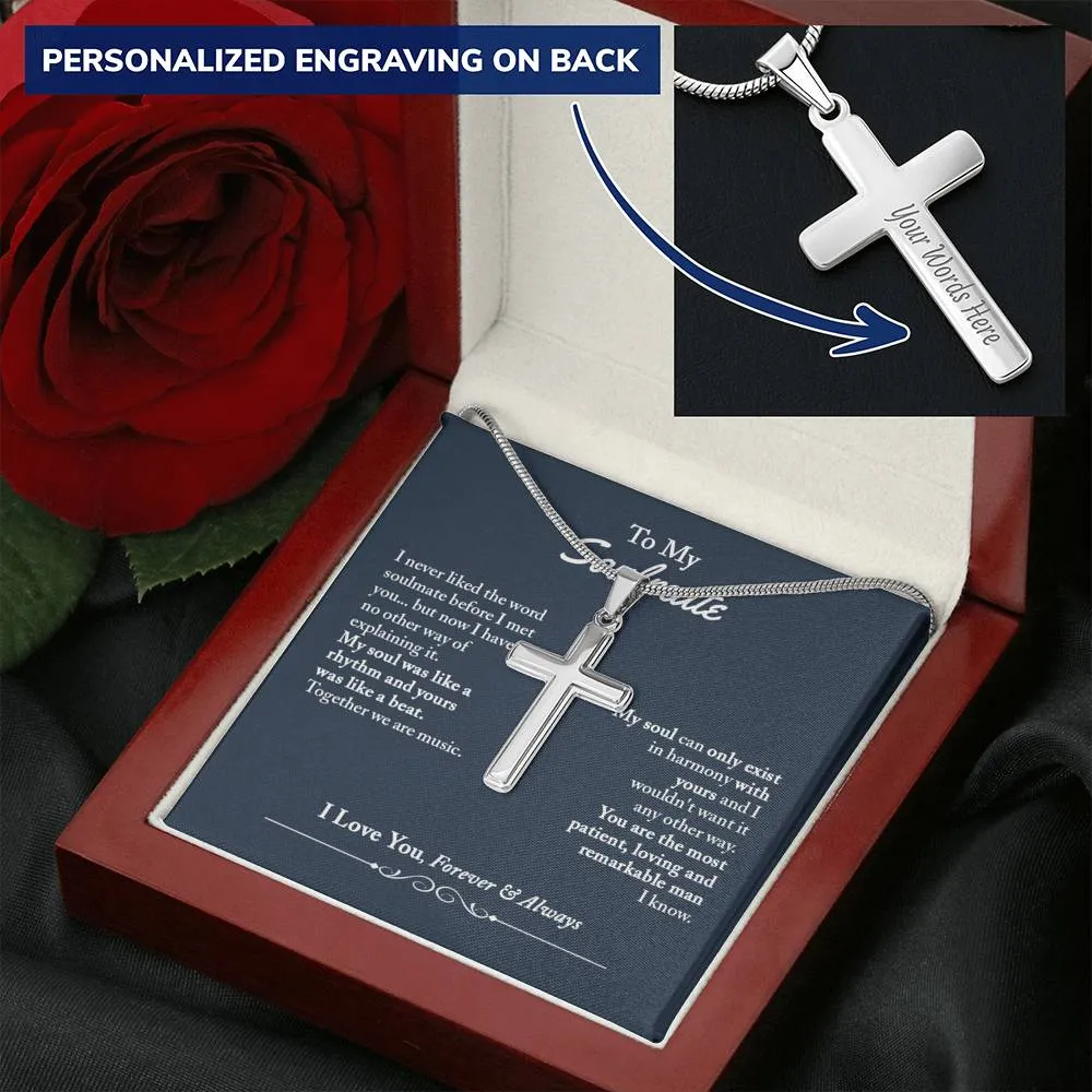 Soulmate Gifts for Men, Personalized Romantic Gift For Him, Unique Engraving Gift For Him, Meaningful Gift For Him, Thoughtful Gift For Him - Snake Chain