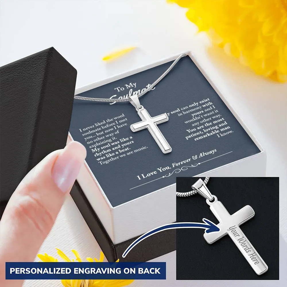 Soulmate Gifts for Men, Personalized Romantic Gift For Him, Unique Engraving Gift For Him, Meaningful Gift For Him, Thoughtful Gift For Him - Snake Chain