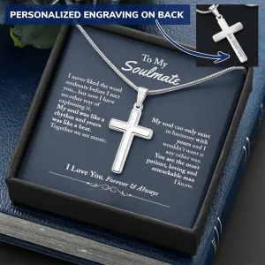 Soulmate Gifts for Men, Personalized Romantic Gift For Him, Unique Engraving Gift For Him, Meaningful Gift For Him, Thoughtful Gift For Him - Snake Chain
