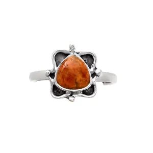 Sponge Coral Solid 925 Sterling Silver Ring 8