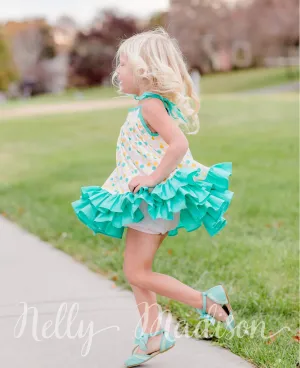 Springtime Polka Blue Hannah