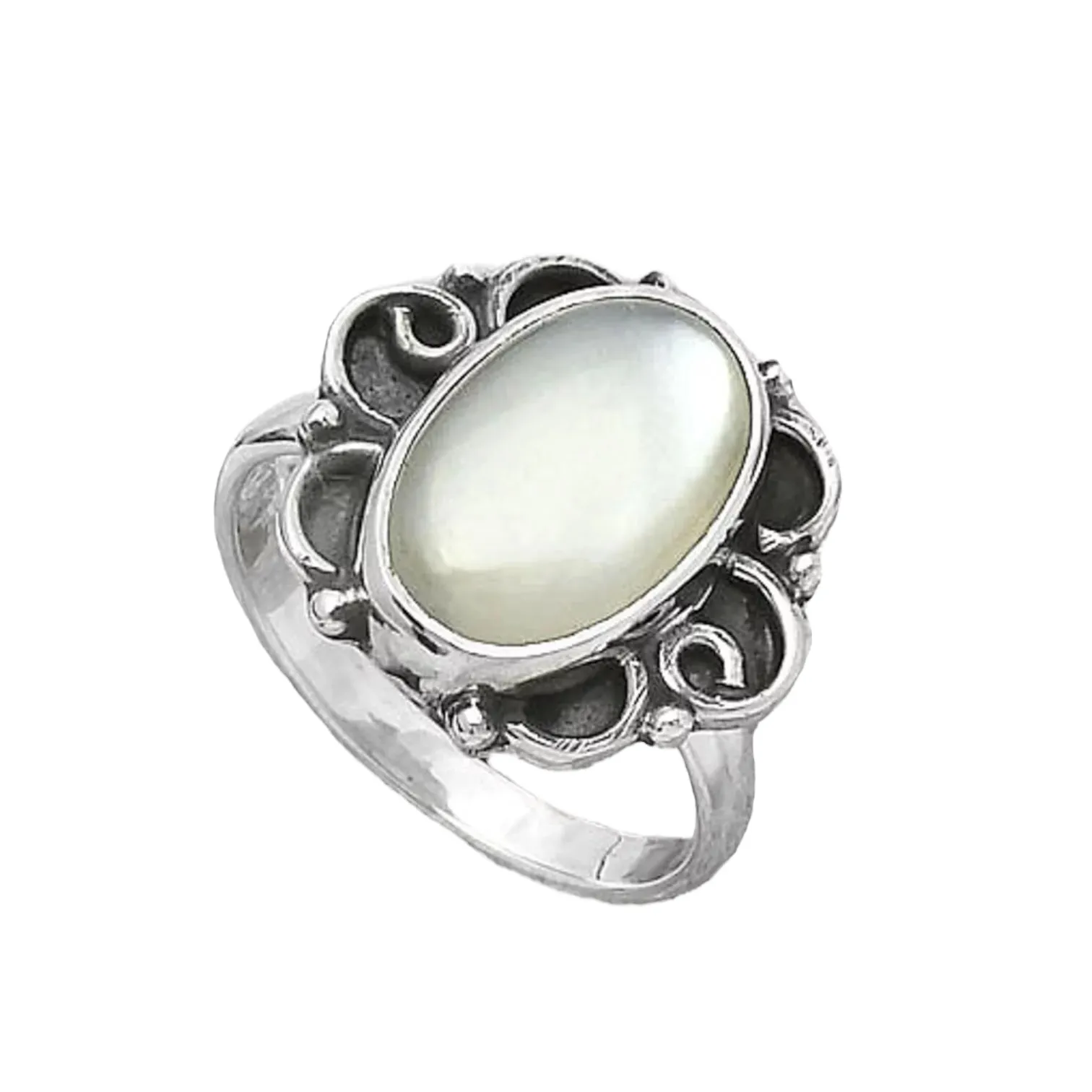 Sri Lankin Moonstone Solid 925 Sterling Silver Ring 7