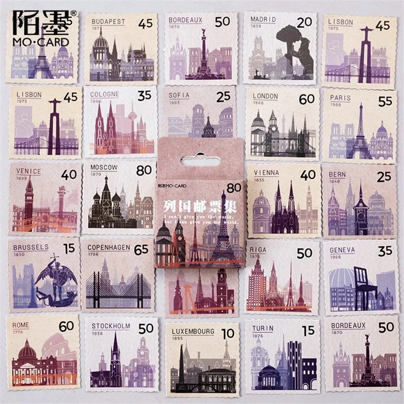 Stationery sticker 45pcs/box