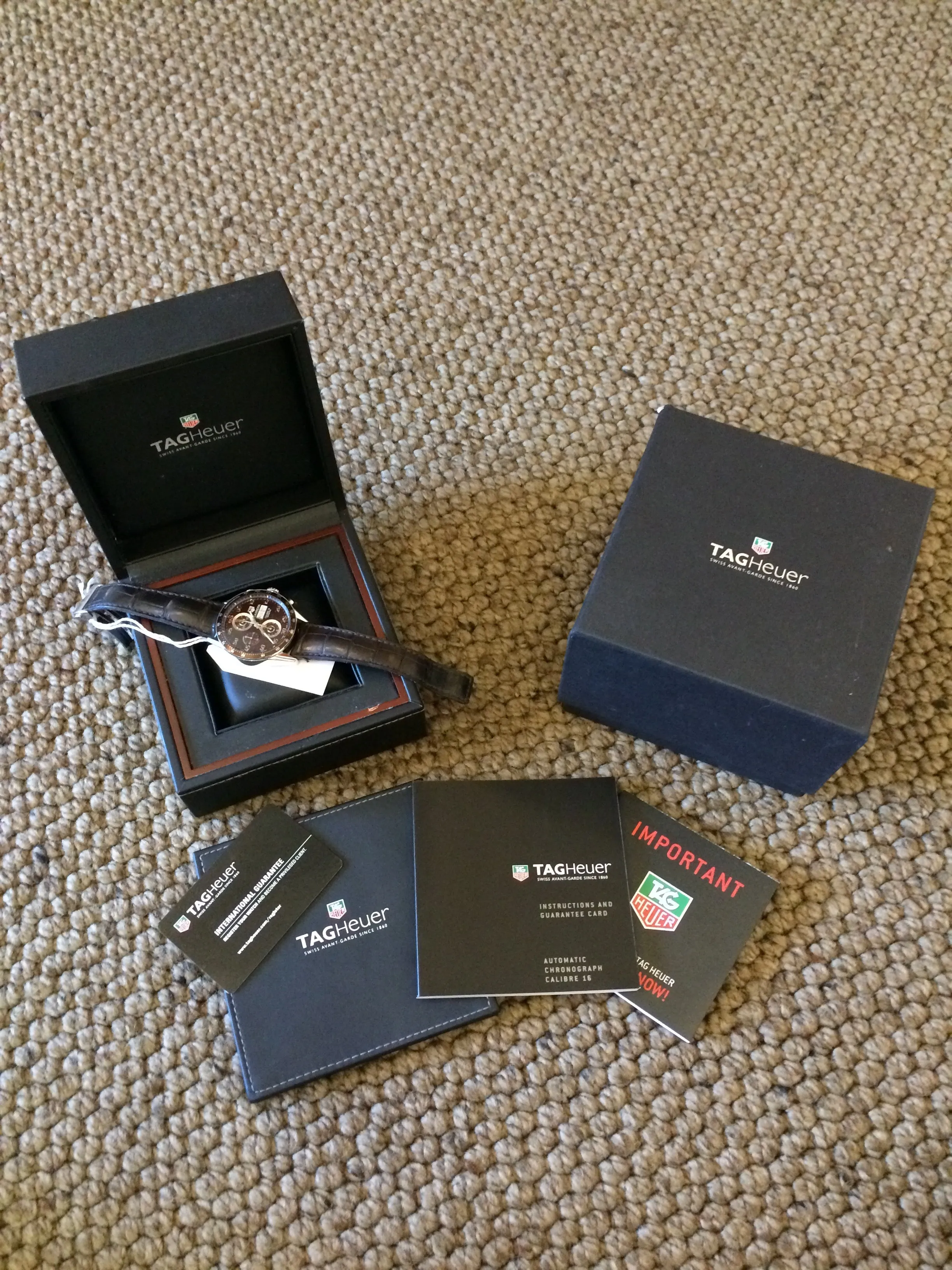 TAG Heuer CV2A12 Carrera Caliber 16 Stainless Steel Automatic Chronograph Watch