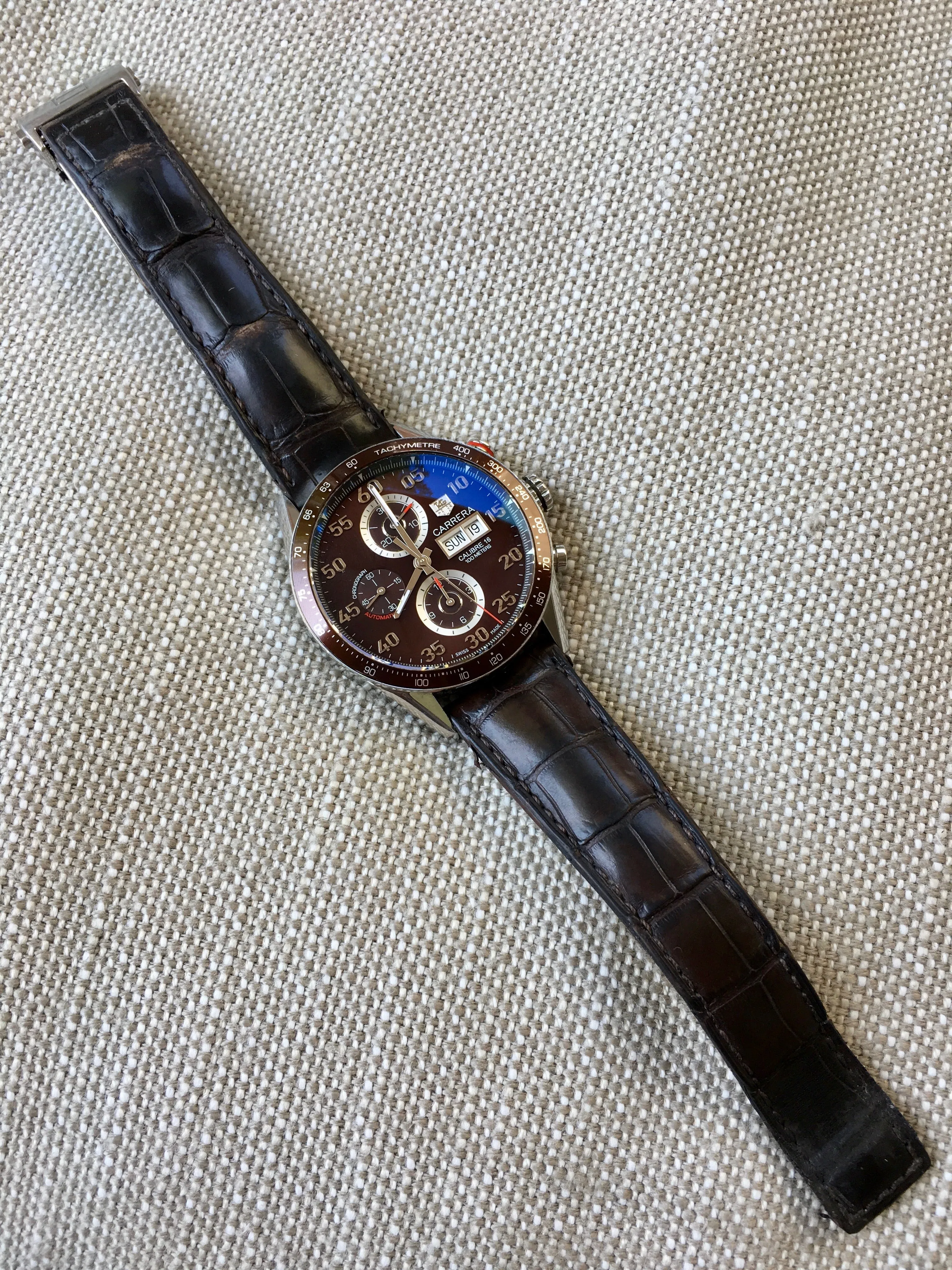 TAG Heuer CV2A12 Carrera Caliber 16 Stainless Steel Automatic Chronograph Watch