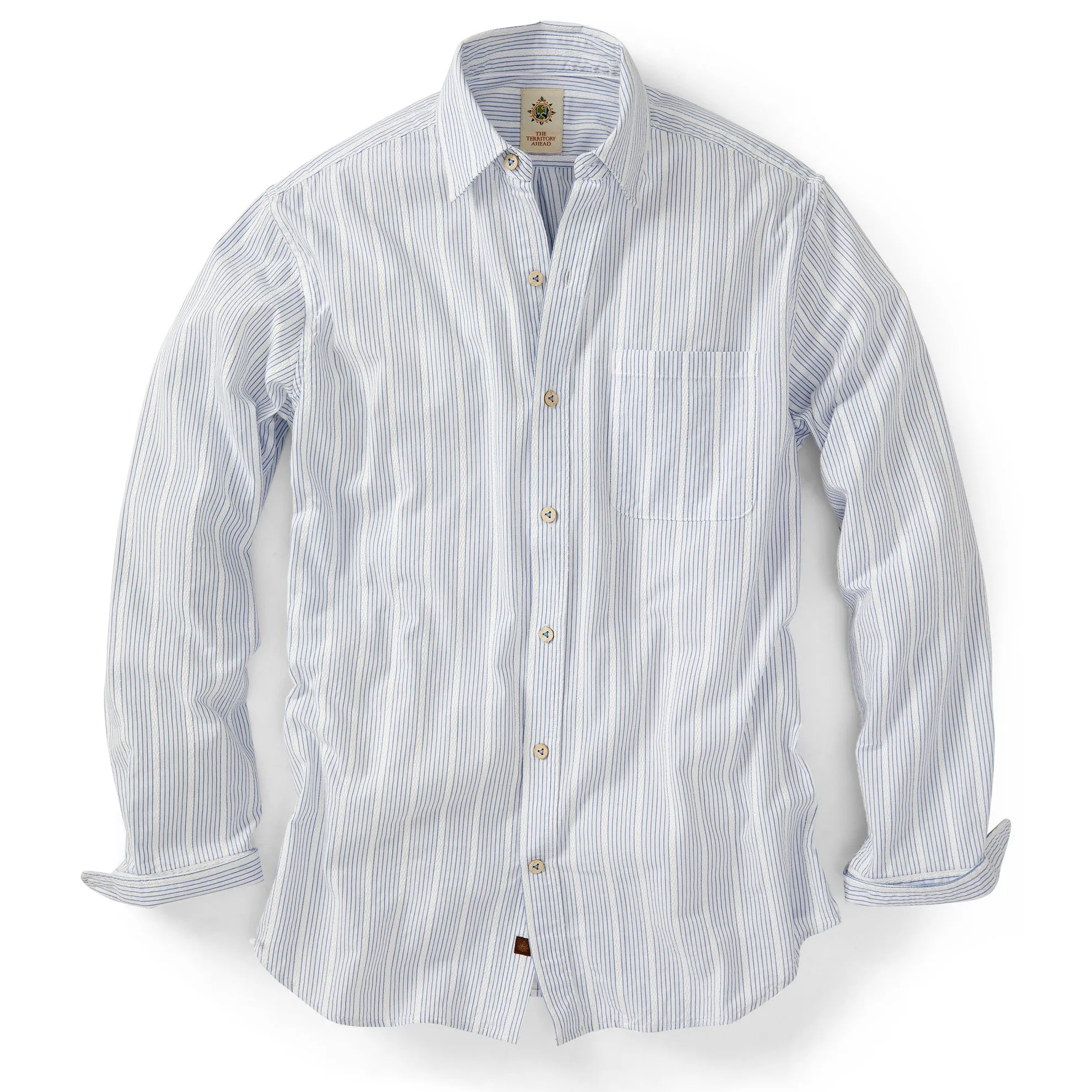 Tall Pushkar Basketweave Pinstripe Shirt