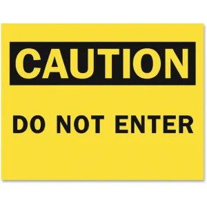 Tarifold Safety Sign Inserts - Caution Do Not Enter