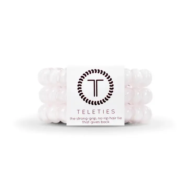 Teleties Rose Water Pink Large Hair Ties Light Pink