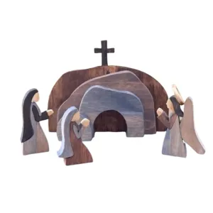 The Empty Tomb Wooden Easter Mincice Church Utensils Birth Christmas Crib Nativity Scene Figures Religious Catholic And Orthodox
