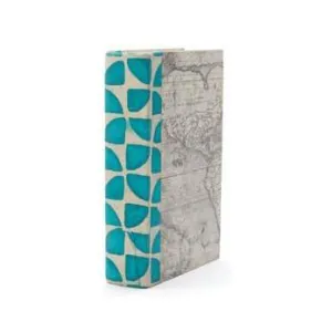 Turquoise Pinwheel Decorative Book