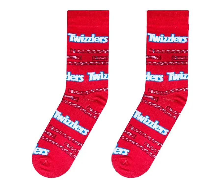 TWIZZLERS Officially Licensed Crew Length Unisex Pair of Socks 9-10