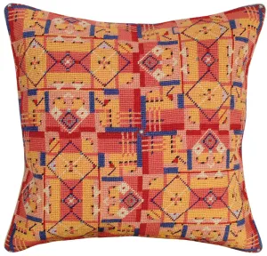 Van Campen 18"x18" Needlepoint Pillow