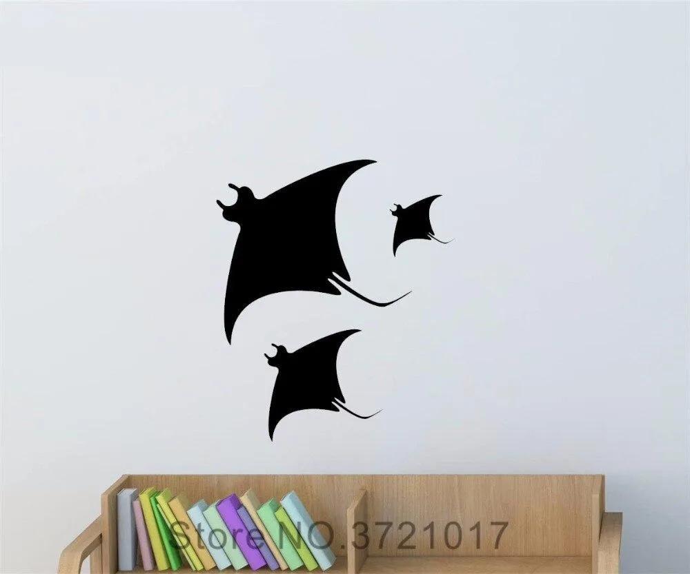 Wall sticker: Manta Ray Wall Fish