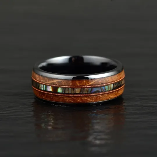 Whiskey Crescendo - Whiskey Barrel Abalone Shell 4MM