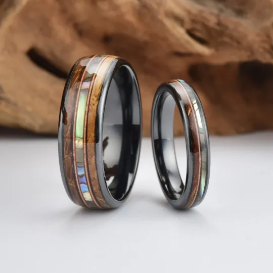 Whiskey Crescendo - Whiskey Barrel Abalone Shell 4MM
