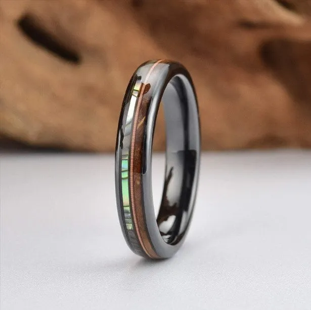 Whiskey Crescendo - Whiskey Barrel Abalone Shell 4MM
