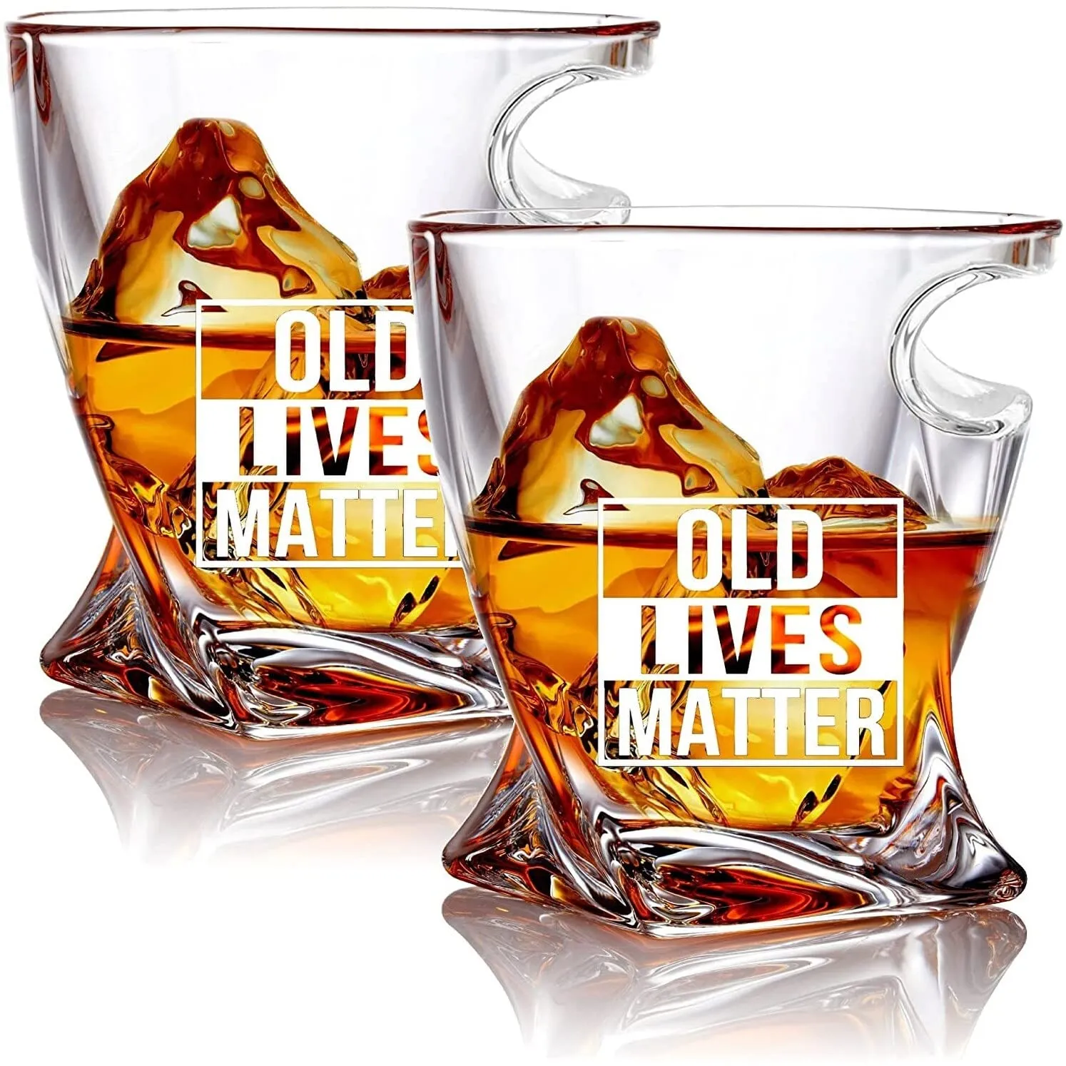Whiskey Scotch Glass 12 Oz Senior Glasses Funny Personalized