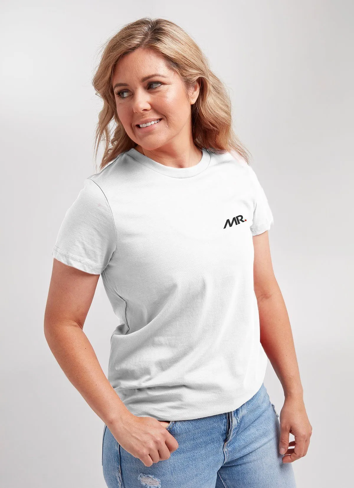 Women's MR Crew Tee - White