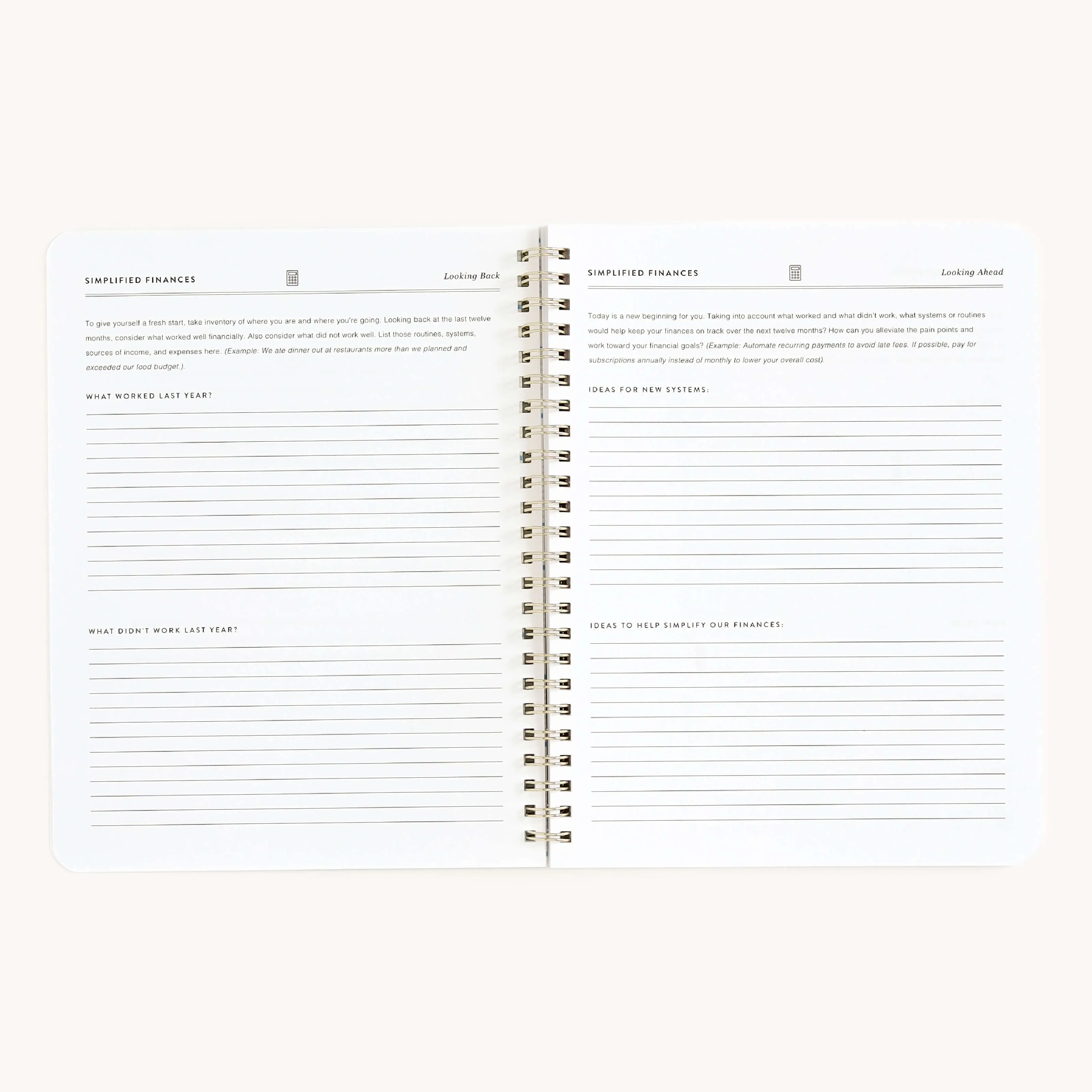 Workbook - Finances