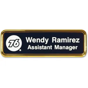 Xstamper Logo Frame Name Badge